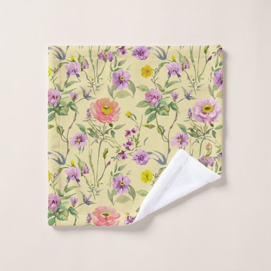 Fleurs de printemps (Gant de toilette)