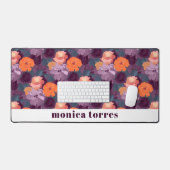 Fleurs de printemps Bourgogne orange violet (Clavier et souris)