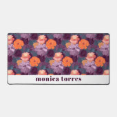 Fleurs de printemps Bourgogne orange violet (Recto)