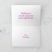 Fleurs de printemps - Carte de Pâques (Intérieur)
