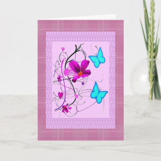 Fleurs de printemps - Carte de Pâques (Devant)