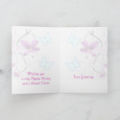 Fleurs de printemps - Carte de Pâques (Intérieur)