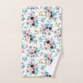 Fleurs de printemps colorées Motif (Serviette à main)