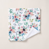 Fleurs de printemps colorées Motif (Gant de toilette)