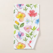 Fleurs de printemps colorées motif (Serviette à main)