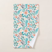Fleurs de printemps colorées motif (Serviette à main)