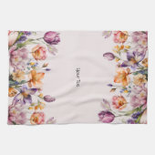 Fleurs de printemps colorées Serviettes de cuisine (Horizontal)