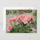 FLEURS DE PRINTEMPS DANS LA CARTE POST MICHIGAN (Devant / Derrière)