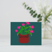 Fleurs de printemps dans une carte postale Planter (Debout devant)
