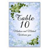 Fleurs de printemps de carte de table Hydrangeas (Dos)