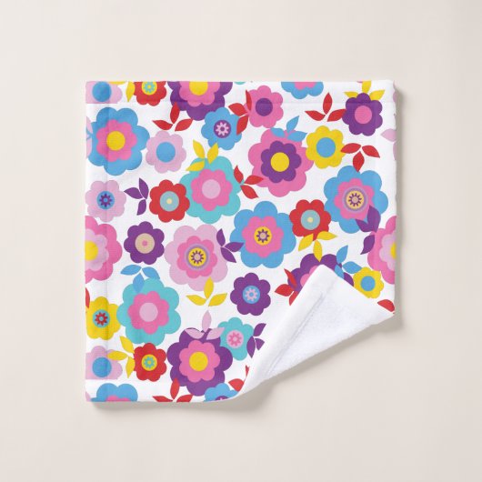 Fleurs de printemps d'Eilin 2 (Gant de toilette)