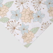 fleurs de printemps en papier de soie  (Détail)