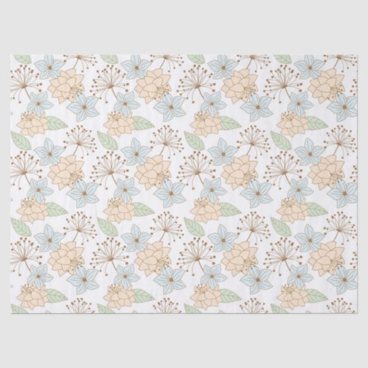 fleurs de printemps en papier de soie  (Recto)