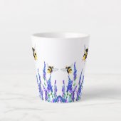 Fleurs de printemps et abeilles Volant Mug - Peint (Devant)