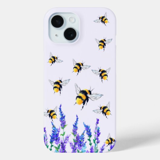 Fleurs de printemps et coque iphone d'abeilles (Verso)
