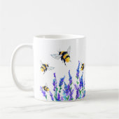 Fleurs de printemps et Mug de café d'abeilles (Gauche)