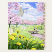 Fleurs de printemps et papillons (Dos)