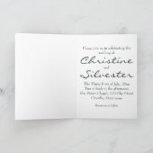 Fleurs de printemps, faire-part de mariage (Intérieur)