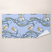 Fleurs de printemps. Fleurs de jonquille entrelacé (Serviette de bain)
