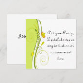 Fleurs de printemps Floral Invitation multi-usages (Devant / Derrière)