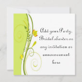 Fleurs de printemps Floral Invitation multi-usages (Devant)