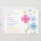 Fleurs de printemps - Invitation à une fête de mar (Devant)