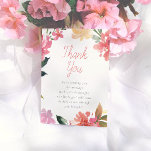 Fleurs de printemps   Merci baby shower