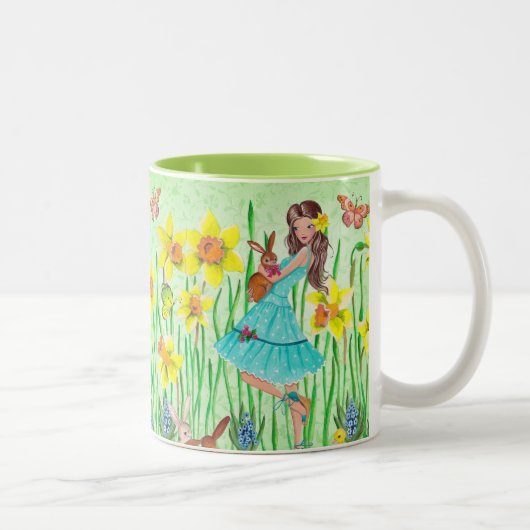 Fleurs de printemps mignonnes Mug (Droit)