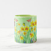 Fleurs de printemps mignonnes Mug (Centre)