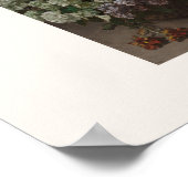Fleurs de printemps par Monet - Affiche carrée (Coin)