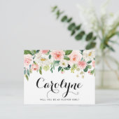 Fleurs de printemps romantiques Soyez ma carte fil (Debout devant)