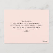 Fleurs de printemps romantiques Soyez ma carte fil (Dos)