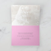 Fleurs de printemps rose art mariage merci cartes (Intérieur)