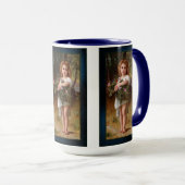 Fleurs De Printemps van William Bouguereau Mok (Voorkant rechts)