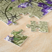 Fleurs de printemps violettes puzzle puzzle (Côté)