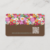 Fleurs de Printemps Whimsical Cartes de visite de (Dos)