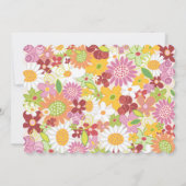 Fleurs de Printemps Whimsical Chic Invitation Fête (Dos)