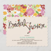 Fleurs de Printemps Whimsical Chic Invitation Fête (Devant / Derrière)