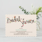 Fleurs de Printemps Whimsical Chic Invitation Fête (Debout devant)