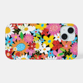 Fleurs de printemps Whimsical colorées Jardin Girl (Verso Horizontal)