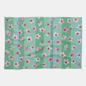 Fleurs de prune rayures serviette (Horizontal)