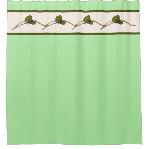 Fleurs de raisin - Rideau de douche à citron