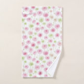 Fleurs de Ranunculus Menthe Rose (Serviette à main)