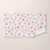 Fleurs de Ranunculus Menthe Rose (Serviette à main)