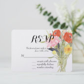 Fleurs de Ranunculus Rouge Rose Jaune RSVP (Debout devant)