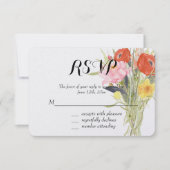 Fleurs de Ranunculus Rouge Rose Jaune RSVP (Devant)