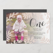 Fleurs de récolte Anniversaire Invitation (Devant / Derrière)