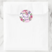 Fleurs de remerciement autocollants (Sac)
