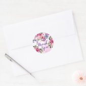 Fleurs de remerciement autocollants (Enveloppe)
