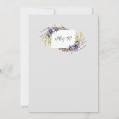 Fleurs de ressort couleur bleu sauvez la carte de  (Dos)